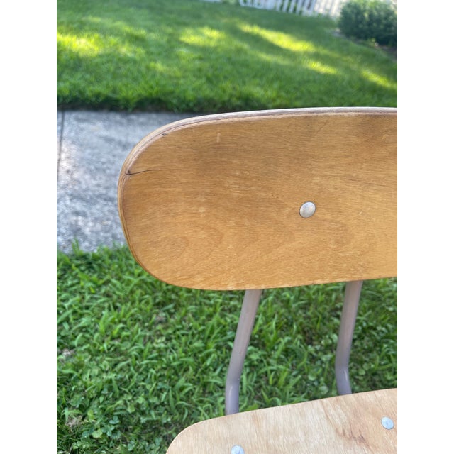 Wood Mid 20th Century American Seating Co. Set of 3 Wooden Accent Chairs For Sale - Image 7 of 11