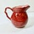 1990s Boho Chic Farmhouse Scalloped Handle Hand Painted Ceramic Pitcher. For Sale - Image 4 of 14