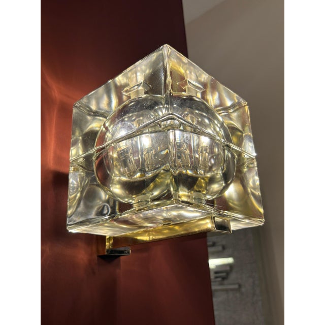 1960s Cubosfera Wall Lights by Alessandro Mendini, Italy, 1960s, Set of 2 For Sale - Image 5 of 8