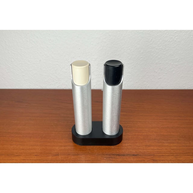 Metal Mid-Century Modern Danish Pepper and Salt Grater by Rud Thygesen and Johnny Sørensen for Rosendahl, 1960s, Set of 2 For Sale - Image 7 of 14