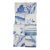 Antique Set of Eight Baroque Portuguese Tiles 18th Century Blue & White Scenic & Floral Design For Sale