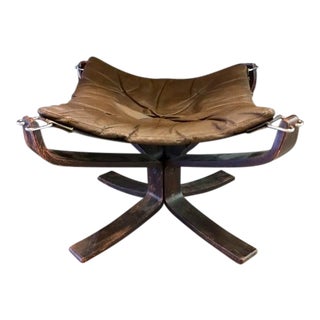 Luna Hb Leather Ottoman For Sale