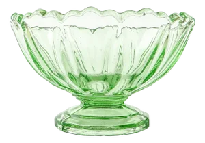 Footed Ring Bowl from Ząbkowice Glassworks, 1950s