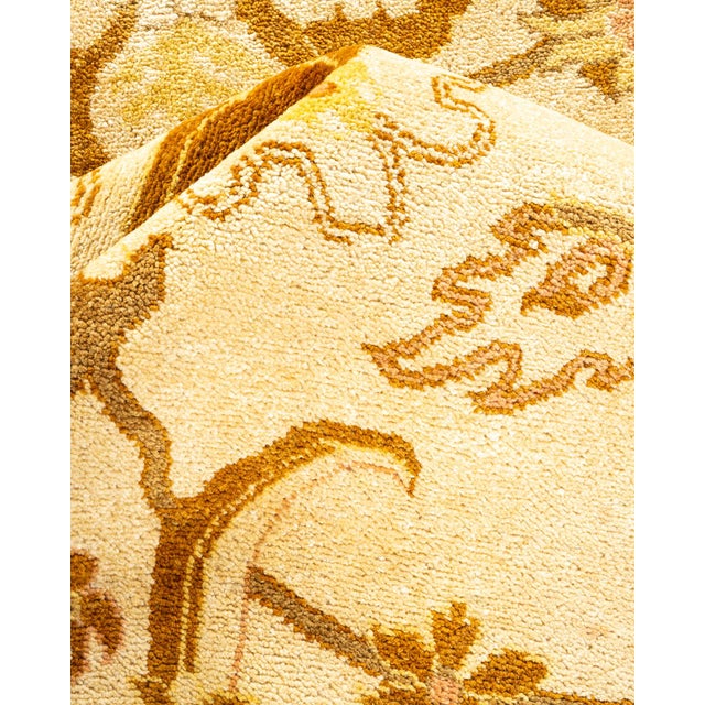 Textile Eclectic, One-of-a-Kind Hand-Knotted Area Rug - Ivory, 8' 0" x 10' 4" For Sale - Image 7 of 8