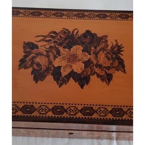 Antique Victorian Tunbridge Ware Satinwood Jewellery Box, 1850s For Sale - Image 15 of 18