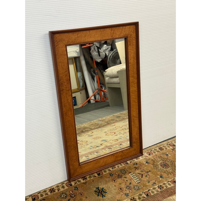 Late 20th Century Traditional Two-Tone Wood Frame Wall Mirror For Sale - Image 5 of 12