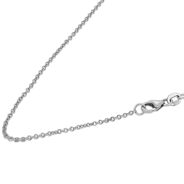 1930s Art Deco Diamond Sapphire Platinum 14k White Gold Double Halo Necklace For Sale In Los Angeles - Image 6 of 7