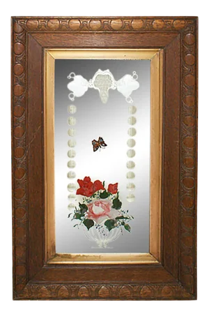 Antique Mirror Etched Glass