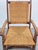Modern Dutch Brutalist Armchair in Rush and Oak, 1950s For Sale - Image 4 of 13
