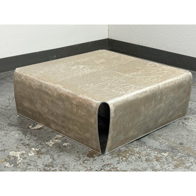 Early 21st Century Contemporary Puzzle Pattern Metal Coffee Table For Sale - Image 5 of 12