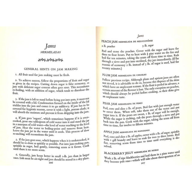 White "The Home Book of Spanish Cookery" 1967 Aznar, Marina Pereira De and Froud, Nina For Sale - Image 8 of 8