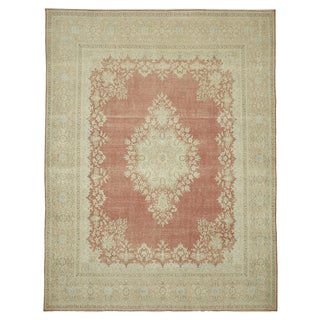 Vintage Middle Eastern Hand-Knotted Rug For Sale