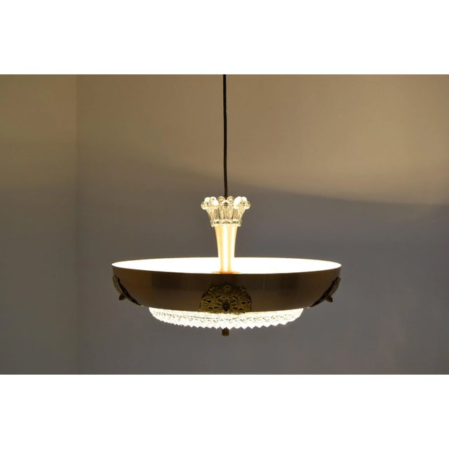 Gray Mid-Century Chandelier, 1970s For Sale - Image 8 of 11