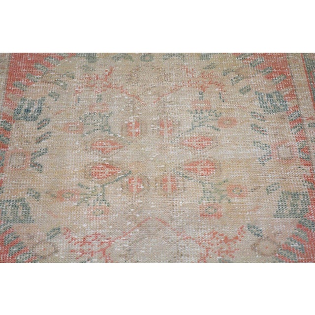 1950s Vintage Turkish Anatolian Hand Knotted Wool Rug, 3'x6' For Sale - Image 5 of 5