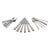 Pyramide Six-Person Dinner Service in Sterling Silver from Georg Jensen, 1930s, Set of 18 For Sale - Image 10 of 10