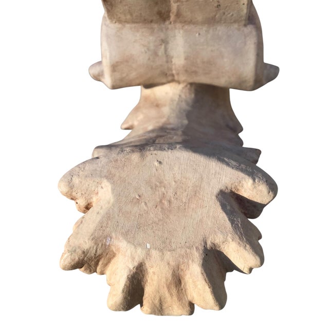 Vintage Plaster Neoclassical Style Wall Bracket With Volute and Acanthus Leaves For Sale - Image 14 of 14