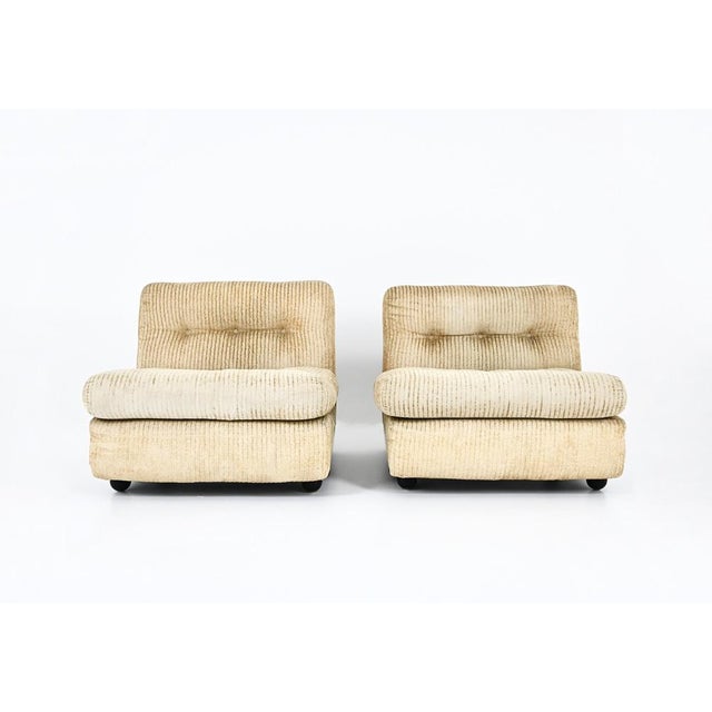 Mid-Century Modern Amanta Lounge Chairs by Mario Bellini for B&B Italia, 1970s, Set of 2 For Sale - Image 3 of 13