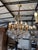 Metal 12-Light Crystal Chandelier from Baccarat, 1920s For Sale - Image 7 of 7