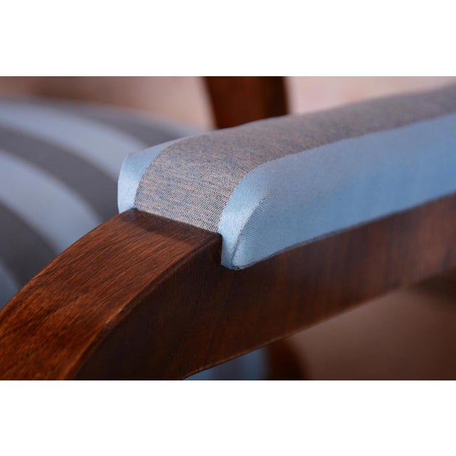 Biedermeier Lounge Chair in Oak, Spruce and Walnut, Austria, 1830s For Sale - Image 9 of 13