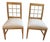 Pair of Custom Piano Chairs With Woven Leather Seats For Sale