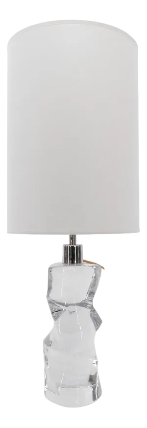 Scandinavian Glass Table Lamp by Olle Alberius for Orrefors, 1960s