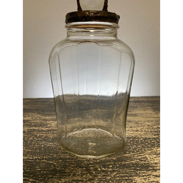 Handmade Crystal Cross Assemblage Sculpture on Clear Glass Bottle For Sale In Tampa - Image 6 of 7