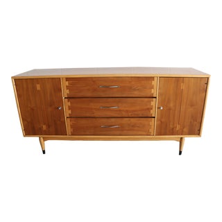 Andre Bus for Lane Acclaim Mid Century Walnut Dovetail Sideboard Credenza Buffet For Sale