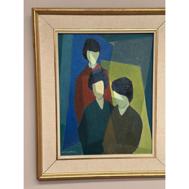 Sune Walberg, Figure Composition, 1960s, Oil on Panel, Framed For Sale - Image 16 of 18
