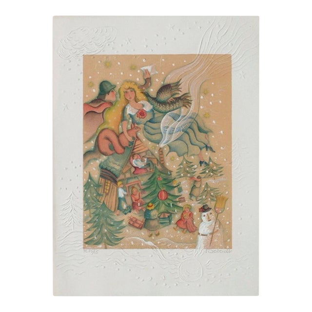 1985 Françoise Deberdt Maison De Poupée III Signed Lithograph For Sale