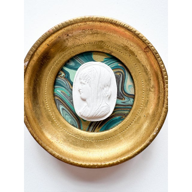 Vintage Florentine Framed Intaglio Assemblage by Dorothy Collier, 2025 A miniature jewel for the collector’s wall, this...