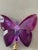 1960s 1960s Large Acrylic Purple Butterfly Lamp Finial For Sale - Image 5 of 7