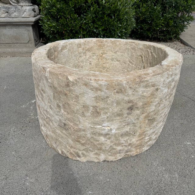 Contemporary Antique Limestone Trough 5526e For Sale - Image 3 of 9