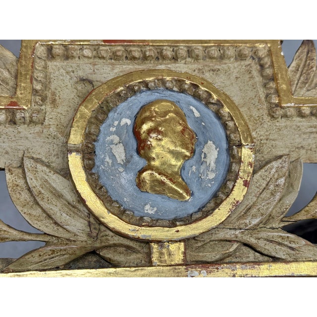 Late 18th Century 18th Century Gustavian Gilt Cameo Mirror with Added Later Sconce For Sale - Image 5 of 18