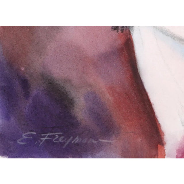 Beauty 1 Erik Freyman Size: 12 in. x 9.5 in. Watercolor with pastel on paper, signed in pencil A depiction of a woman in a...