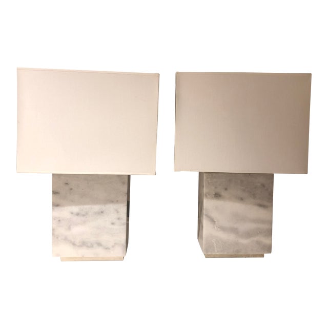 Ralph Lauren Granite Lamps - a Pair For Sale