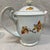 Vintage Craftsman China Golden Autumn Pattern Teapot For Sale - Image 4 of 12