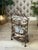 French Marble Stone and Wrought Iron Metal 3-Tier Plant Stand or Bar Cart For Sale - Image 3 of 16