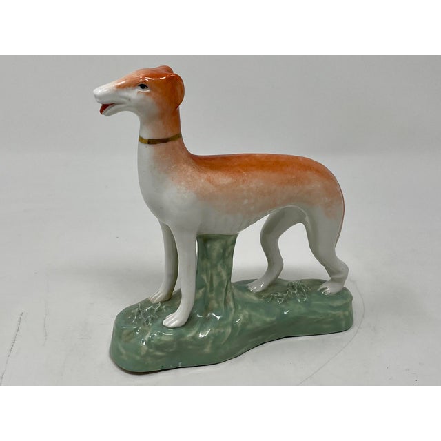Antique Staffordshire Whippet Dog Figurine Chairish