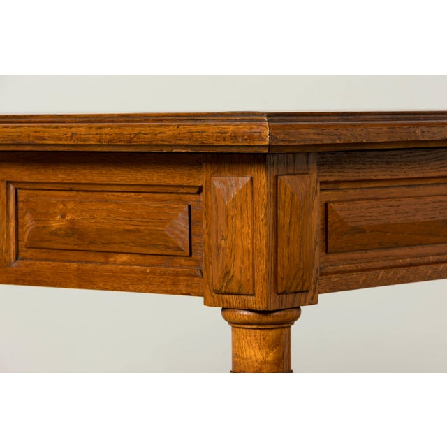 Late 19th Century French Louis XIII Oak Writing Desk With Barley Twist Legs For Sale - Image 11 of 18