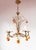 Metal Italian Leaves and Fruit Chandelier in Copper, Metal, and Crystal, 1960s For Sale - Image 7 of 8