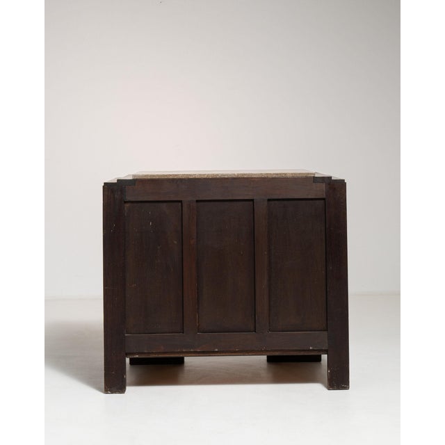 19th Century France Art Deco Brown Wood Chests of Drawers For Sale - Image 9 of 10