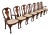 Baker Furniture Georgian Carved Mahogany Dining Chairs, Set of Seven For Sale