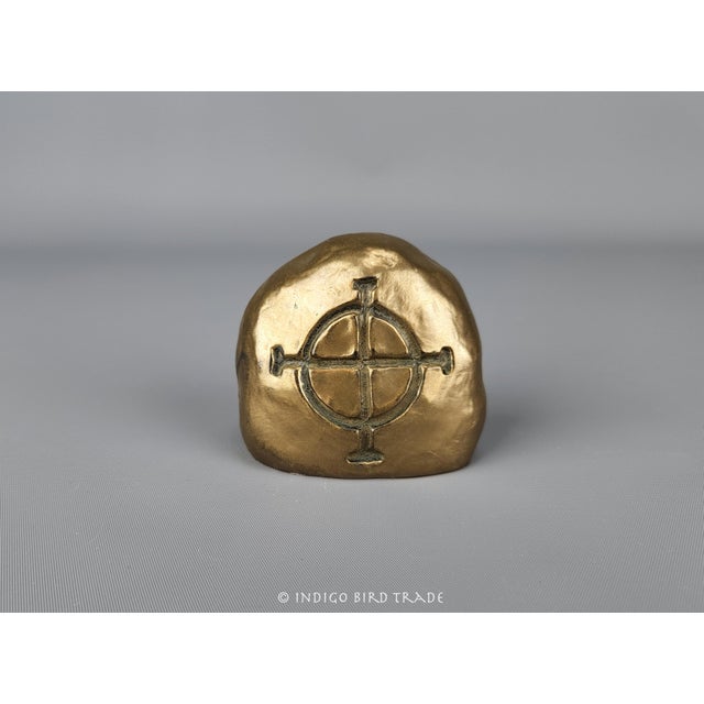 Mid-Century Modern Irish Celtic Triple Spiral Triskele and Celtic Cross - Set of 4 For Sale - Image 3 of 6