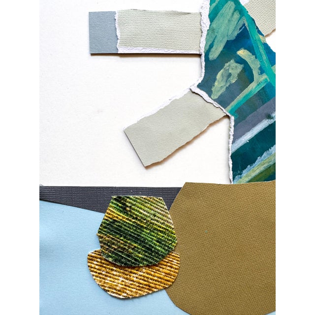 Paper "Cut to the Feeling 4" Original Framed Collage on Paper by Zac Woodiel For Sale - Image 7 of 12