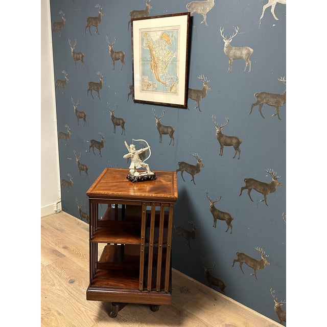 Antique Revolving Bookcase, 1890s For Sale - Image 4 of 12