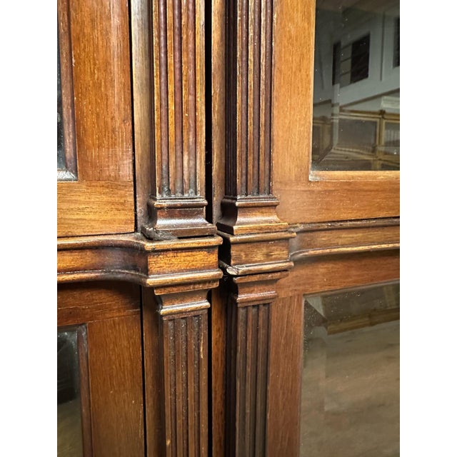 Brown Mahogany Bookcase from Globe Wernicke, 1890s For Sale - Image 8 of 17