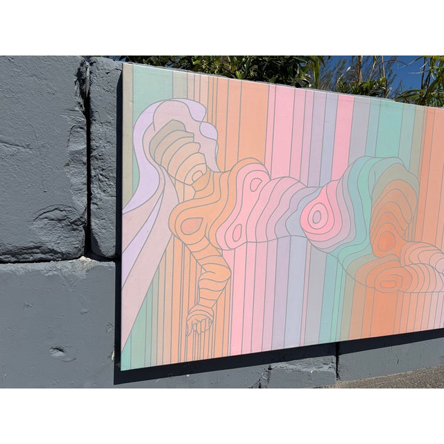 Modern Painting of Nude Female, 1982, Acrylic Over Canvas For Sale - Image 13 of 13