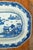 18th Century Chinese Blue and White Canton Export Vegetable Tray With Repair For Sale - Image 4 of 12