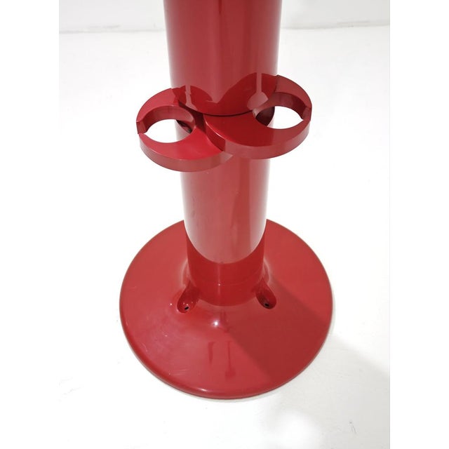 Red Plastic Planta Italia Model Coat Hanger by Giancarlo Piretti for Anonima Castelli, 1972 For Sale - Image 16 of 18