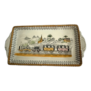 1940's Railroad Transferware Platter